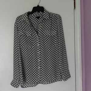 Ann Taylor Factory Button Down Shirt, Size Medium